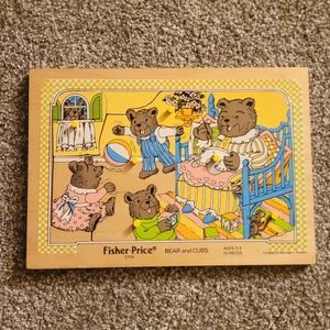 Fisher-Price Bear Family Puzzle - Yellow and Blue
